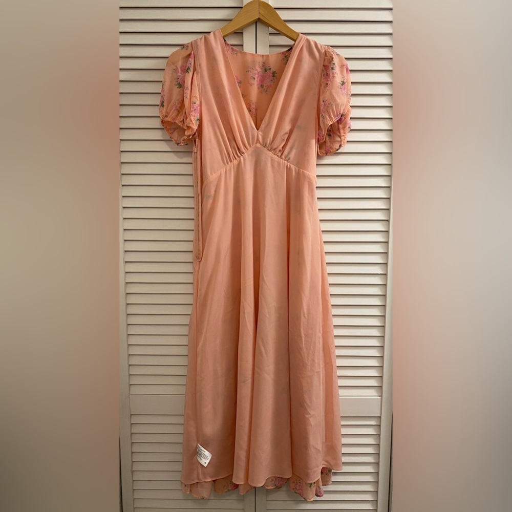 LoveShackFancy For Target Pink/Peachy Fleur Dress Size 2 - Picture 8 of 14